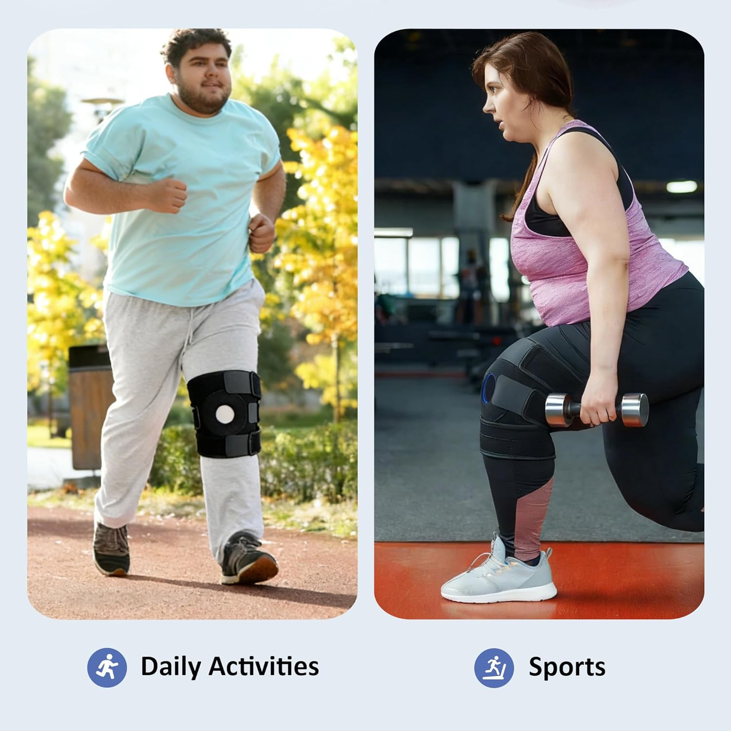 With Size Knee Brace for Obese Women & Men – Adjustable Knee Enhance for Meniscu