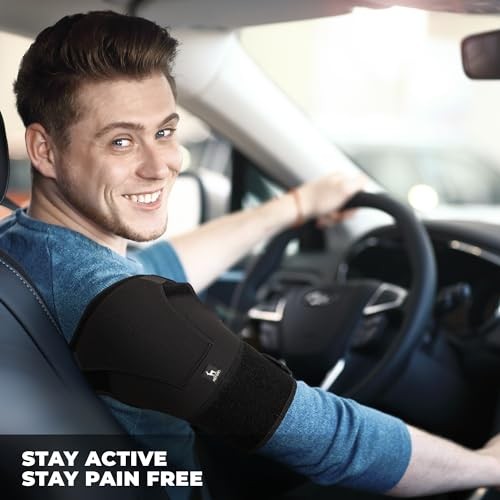 Size Small Medium Adjustable Shoulder Brace for Men Women, Small/Medium