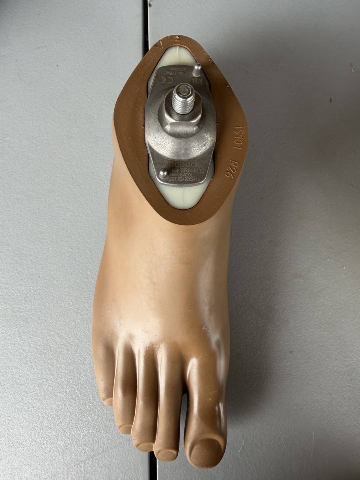 OTTOBOCK SACH+ PROSTHETIC RIGHT FOOT 1S101-L26-0-W/15 ADAPTER 2R8-M10 Sz. 26 10”