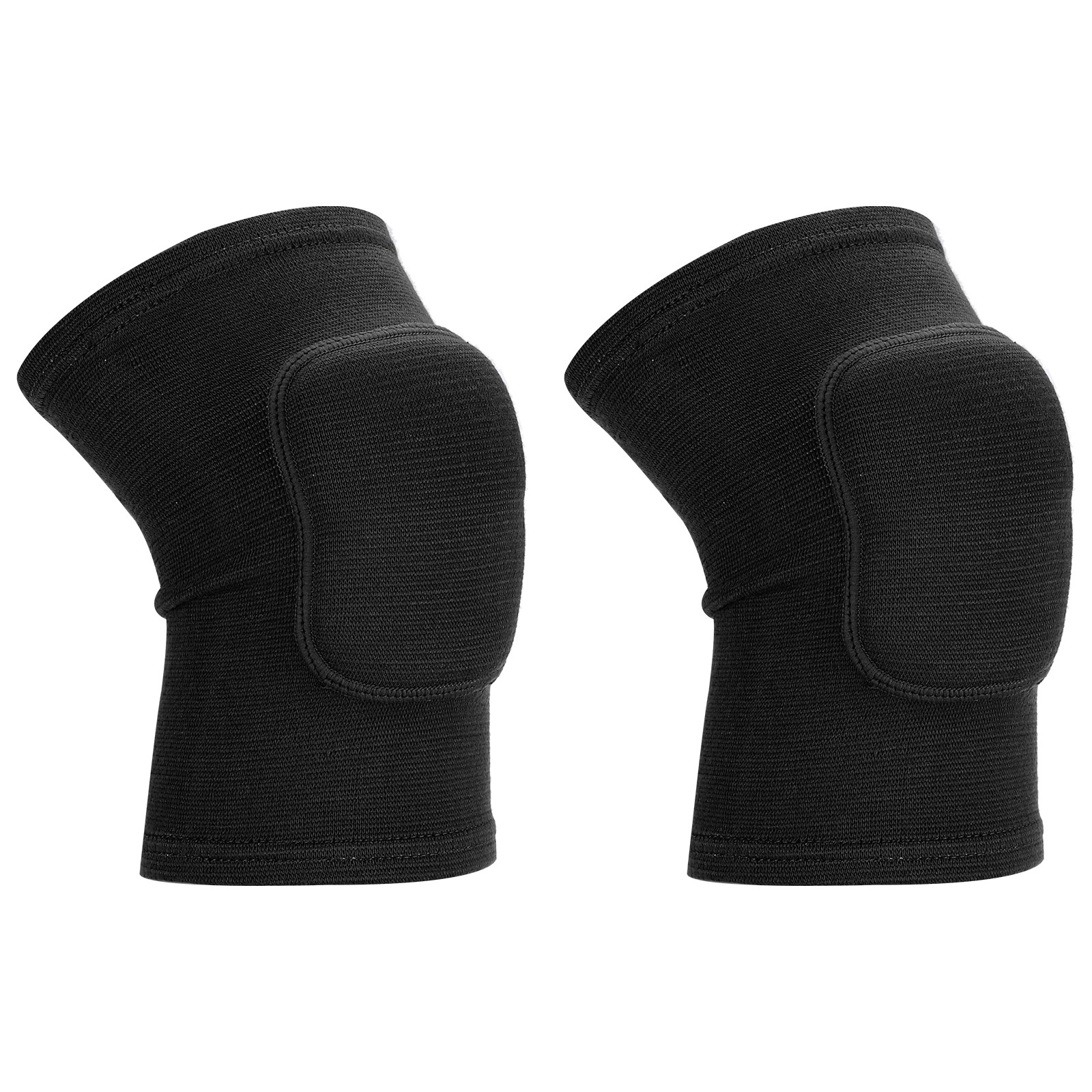 2 Pcs L Dance Knee Pads Ski Knee Pads Volleyball Protective Sponge Brace Black