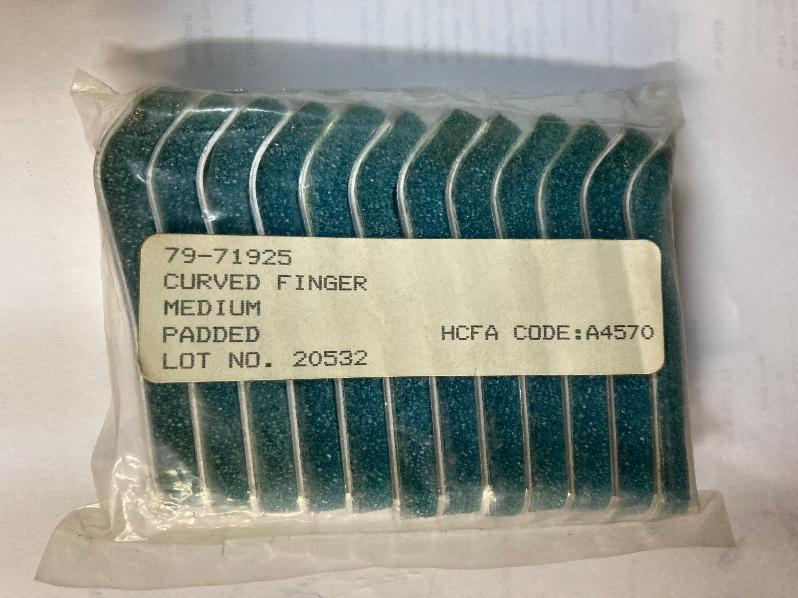 DJO 79-71925 Curved Padded Finger Splints-3″/ pack 12