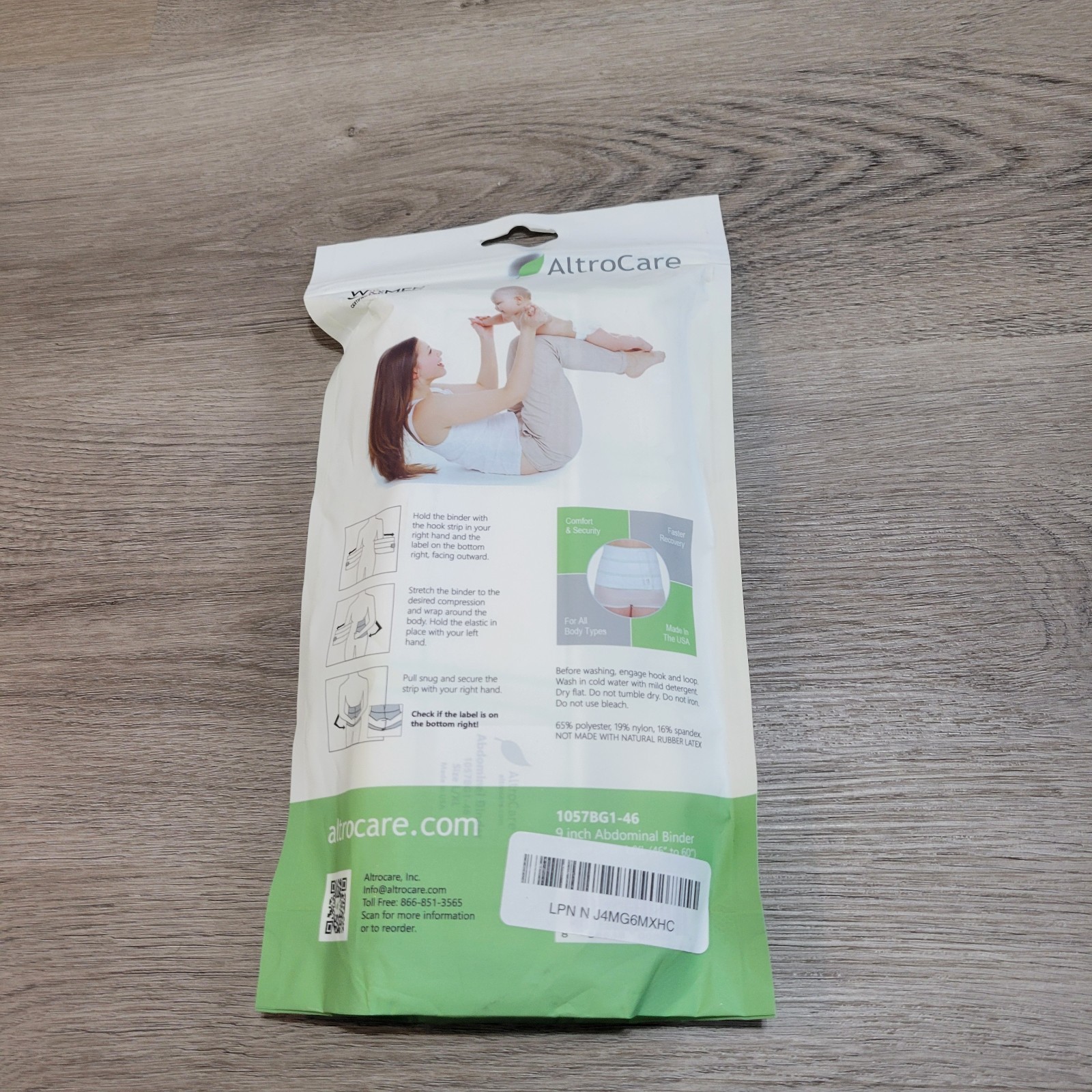 AltroCare Postpartum Abdominal Binder L/XL Recovery Support Wrap C-Section
