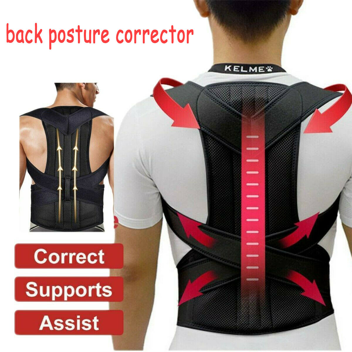 Hunchback Corrector Orthopedic Back Brace Back Pain Relief Belt Spine Brace