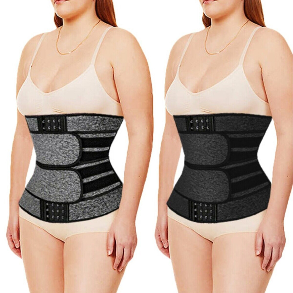 Men Women Neoprene Waist Cinchers Weight Loss Trimmer Belt Anti-Humpback Wrap
