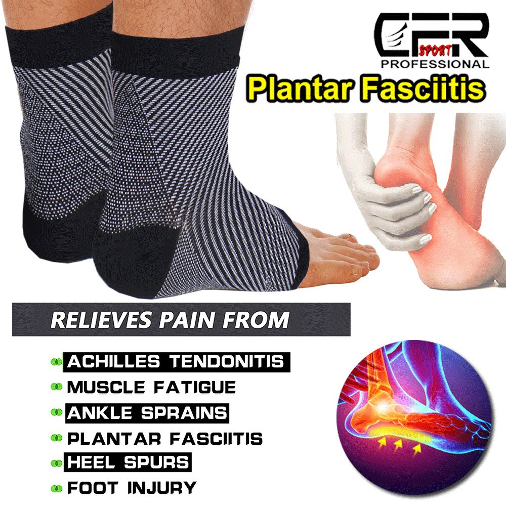 Compression Ankle Socks Foot Heel Sleeve Arthritis Pain Relief feet Support CFR