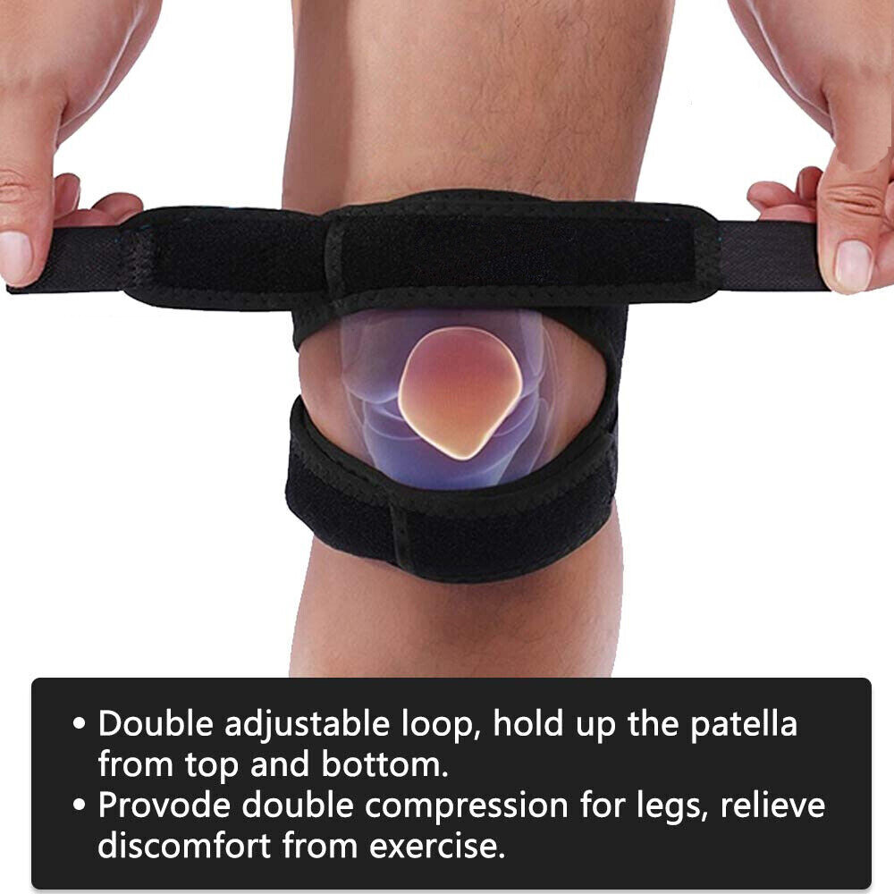Compression Knee Support Brace Patella Joint Pain Arthritis Relief Sleeve Sports