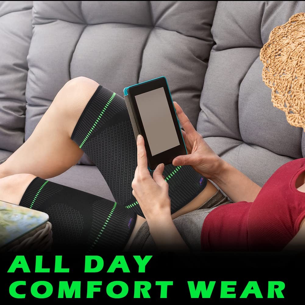 Thigh Compression Sleeves Hamstring Support Brace Wrap Upper Leg Muscle Men