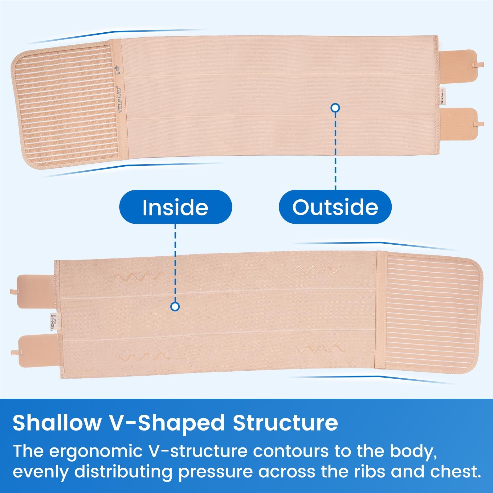 Broken Rib Brace Men Women Compression Chest Binder Cracked Bruised Support