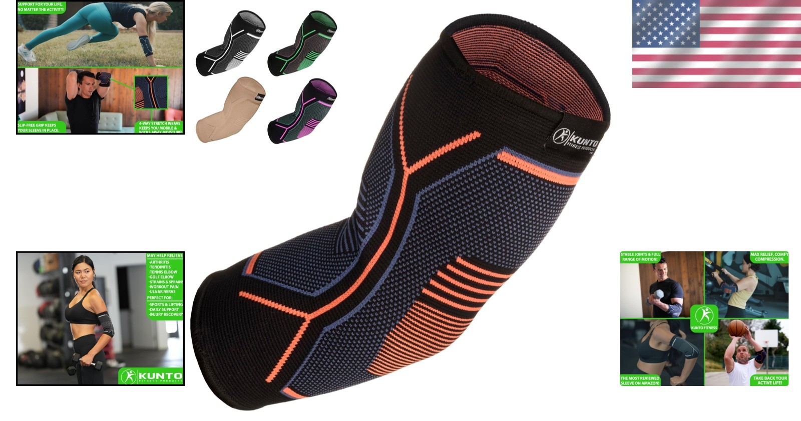 Breathable Elbow Sleeve for Joint Pain Relief in Sports & Activities