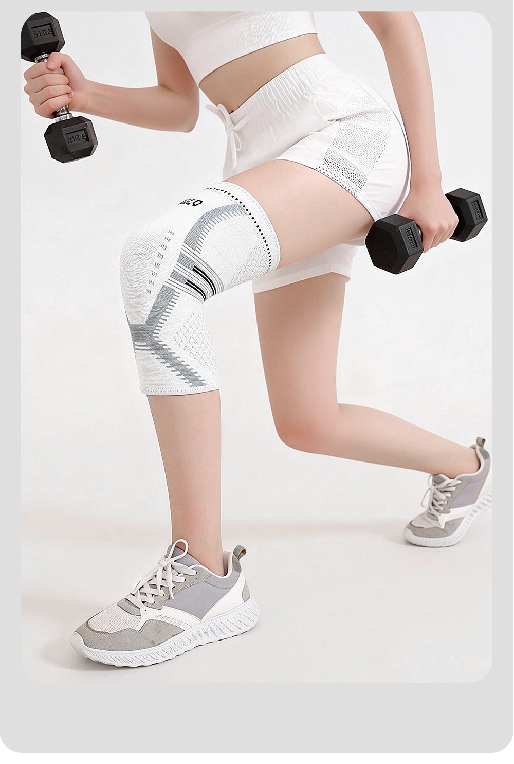 Knee Sleeve Compression Brace Support For Sport Gym Joint Pain Arthritis Relief