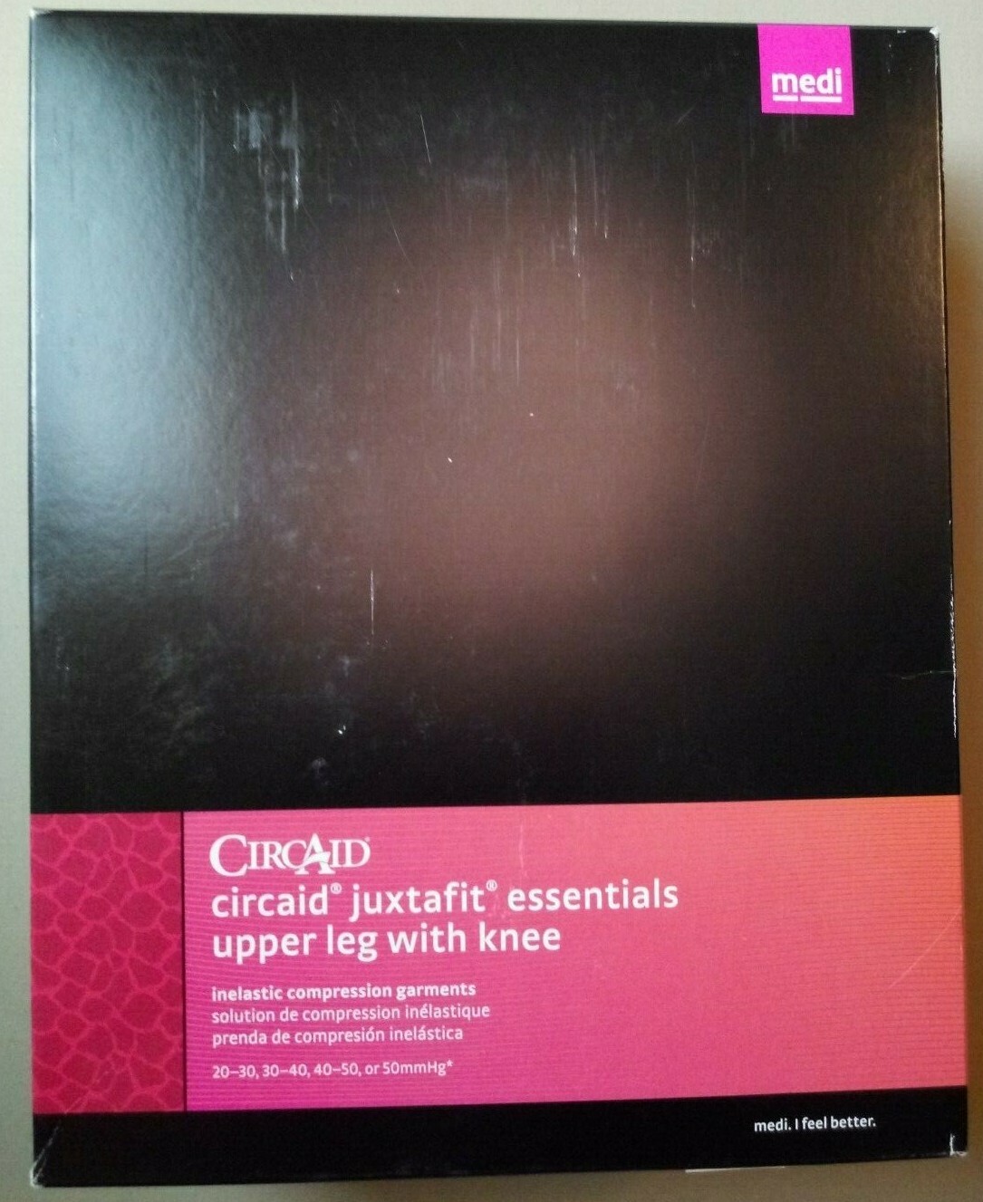 Circaid JuxtaFit Essentials Upper Leg With Knee Short 45cm Beige (Choice)