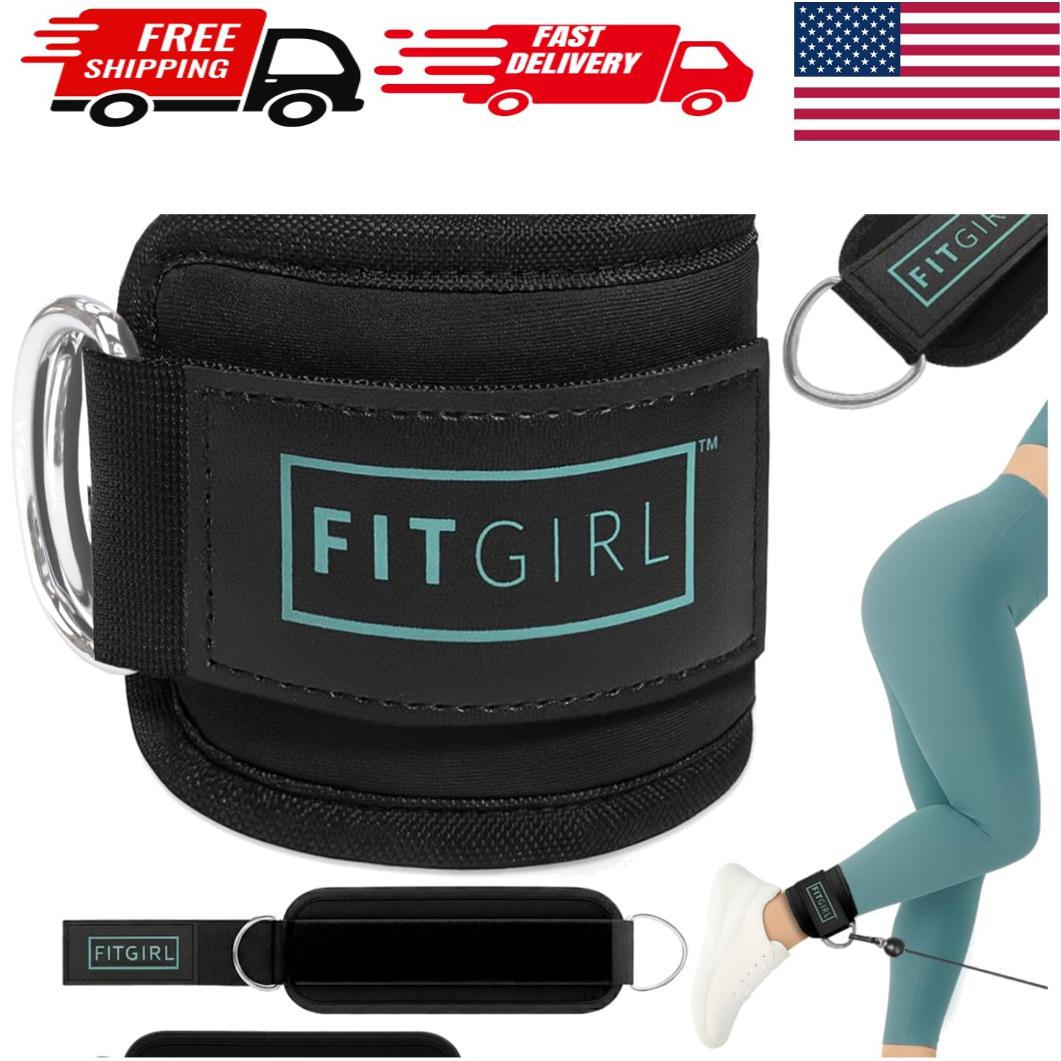 Cable Machine Ankle Strap – Supreme Comfort & Support for Women’s Leg Exercises