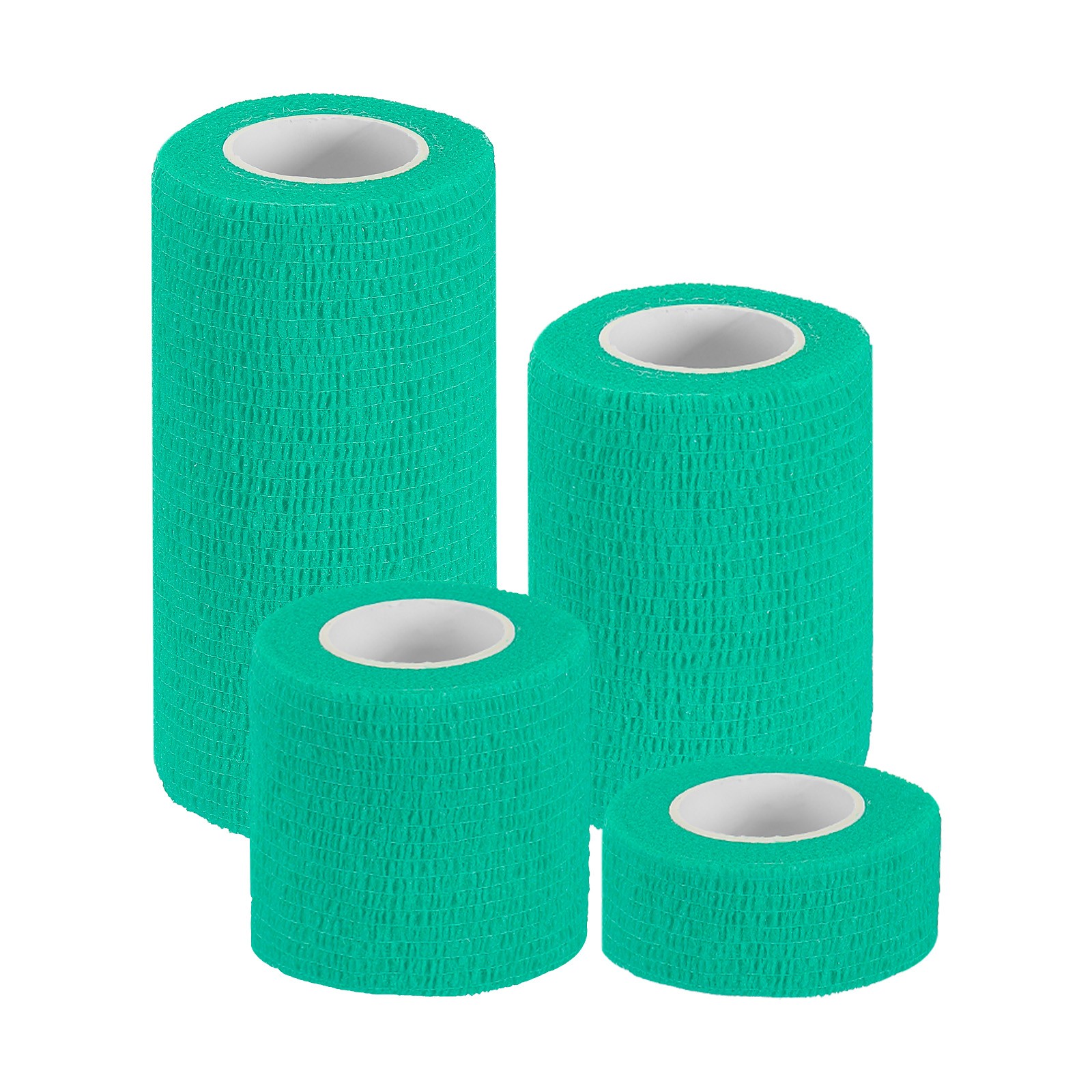 1″/2″/3″/4″ 4 Pcs 5 Yard Self Adhesive Bandage Wrap Self Tape Green