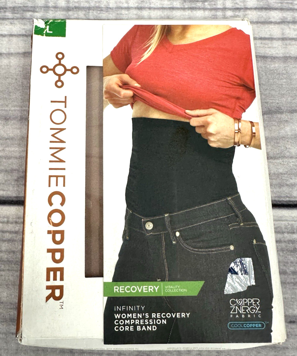 TOMMIE COPPER RECOVERY ABDOMEN COMPRESSION BAND Women’s Size Large NUDE