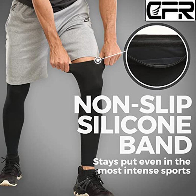 Compression Full Leg Thing Sleeve Knee Socks Brace Hot Pain Relief Men and Women