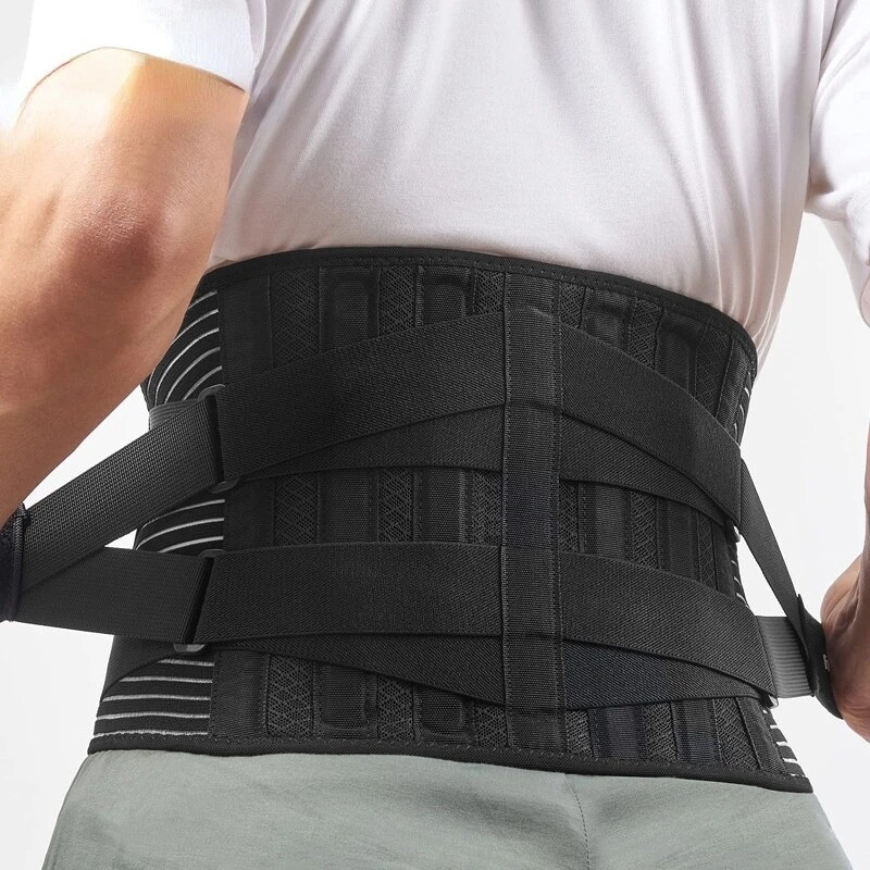 Lower Back Brace Lumbar Support Waist Belt for Pain Relief Posture Corrector US