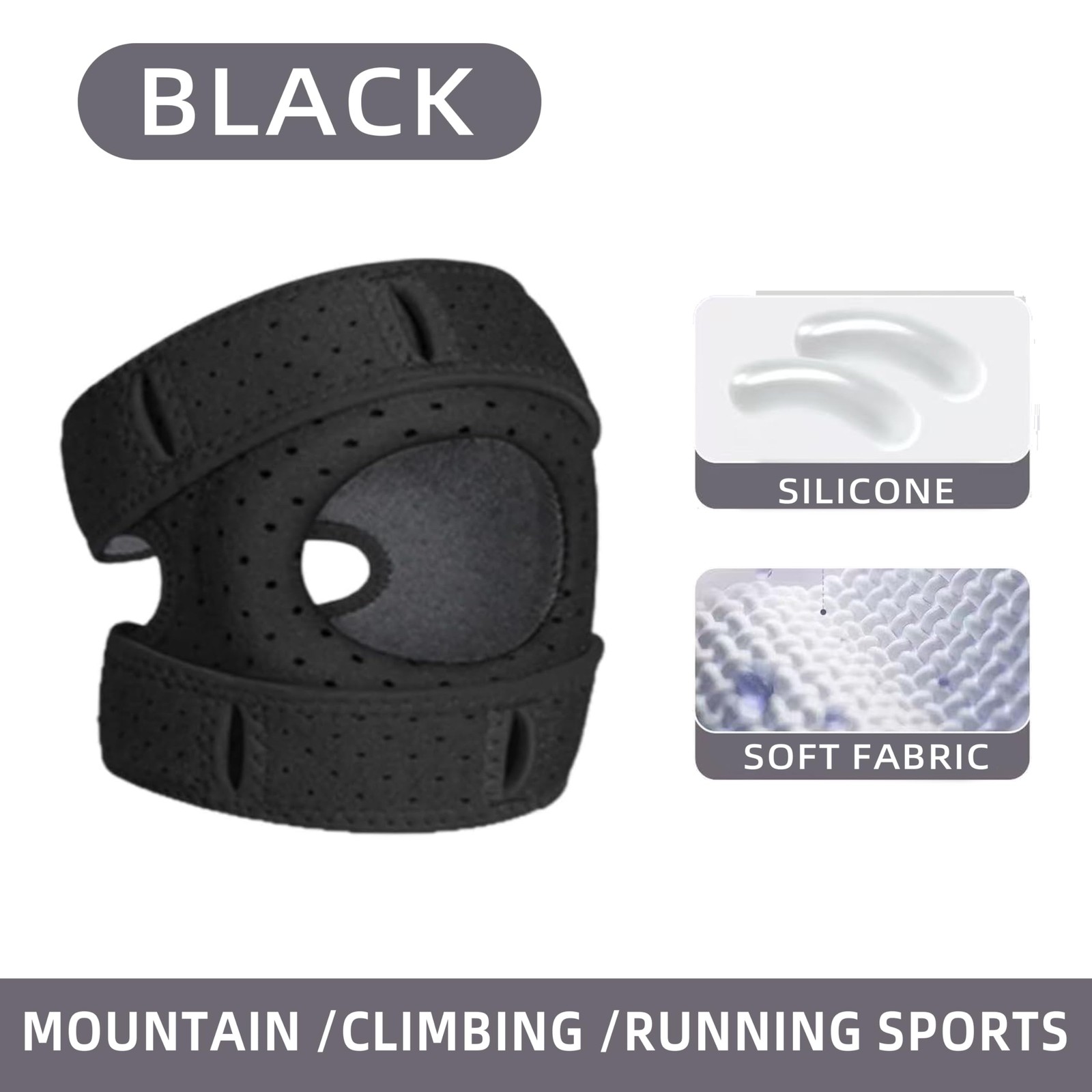 Outdoor Hiking Knee Brace (Unisex) – Gel Pad, Breathable Neoprene, Adjustable…