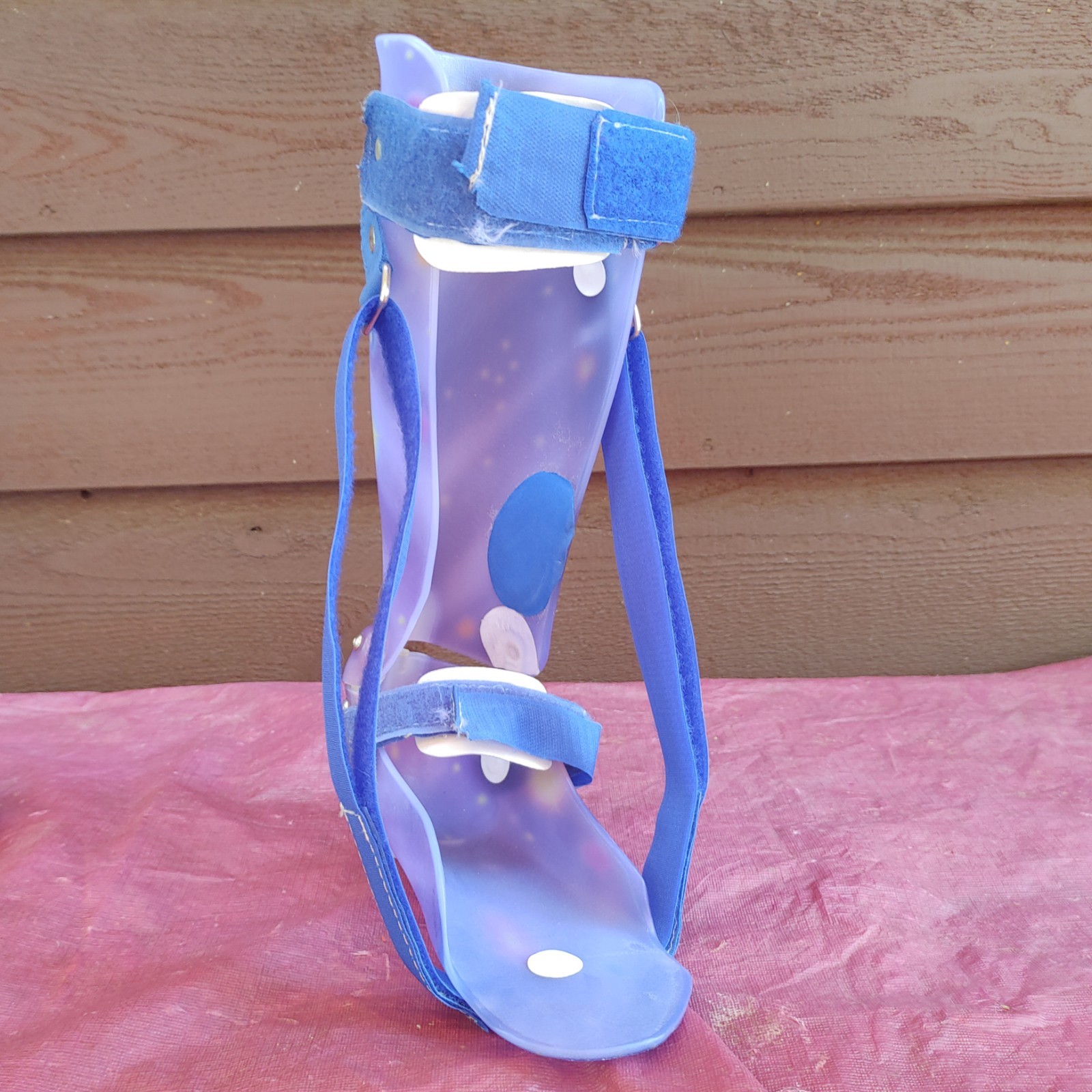 AFO Brace Hinged Thermoplastic LEFT Ankle Drop Foot Support Pediatric Orthosis