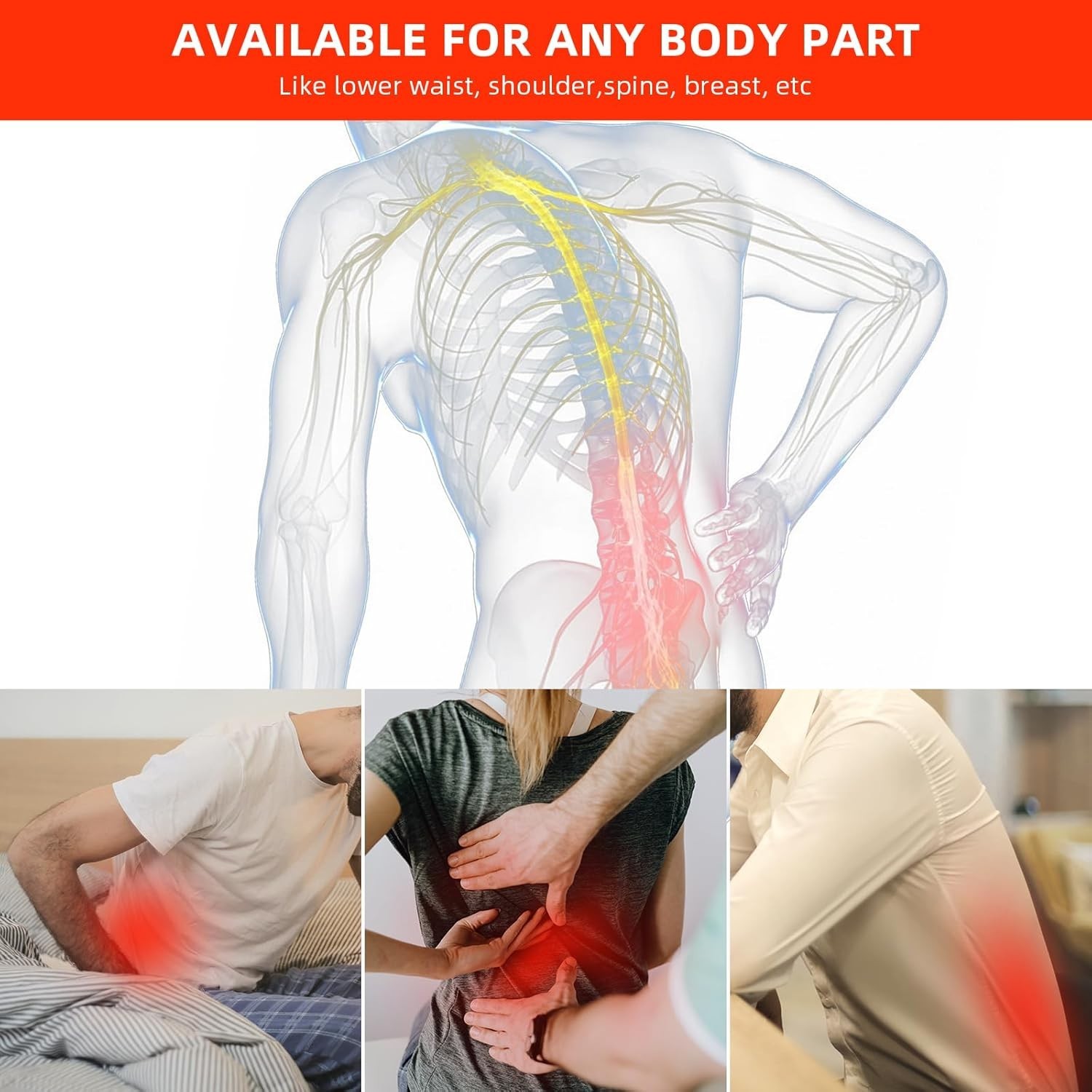 Red Light Therapy Pad for Body Back Knee Shoulder Hands Feet Portable 660nm 8…