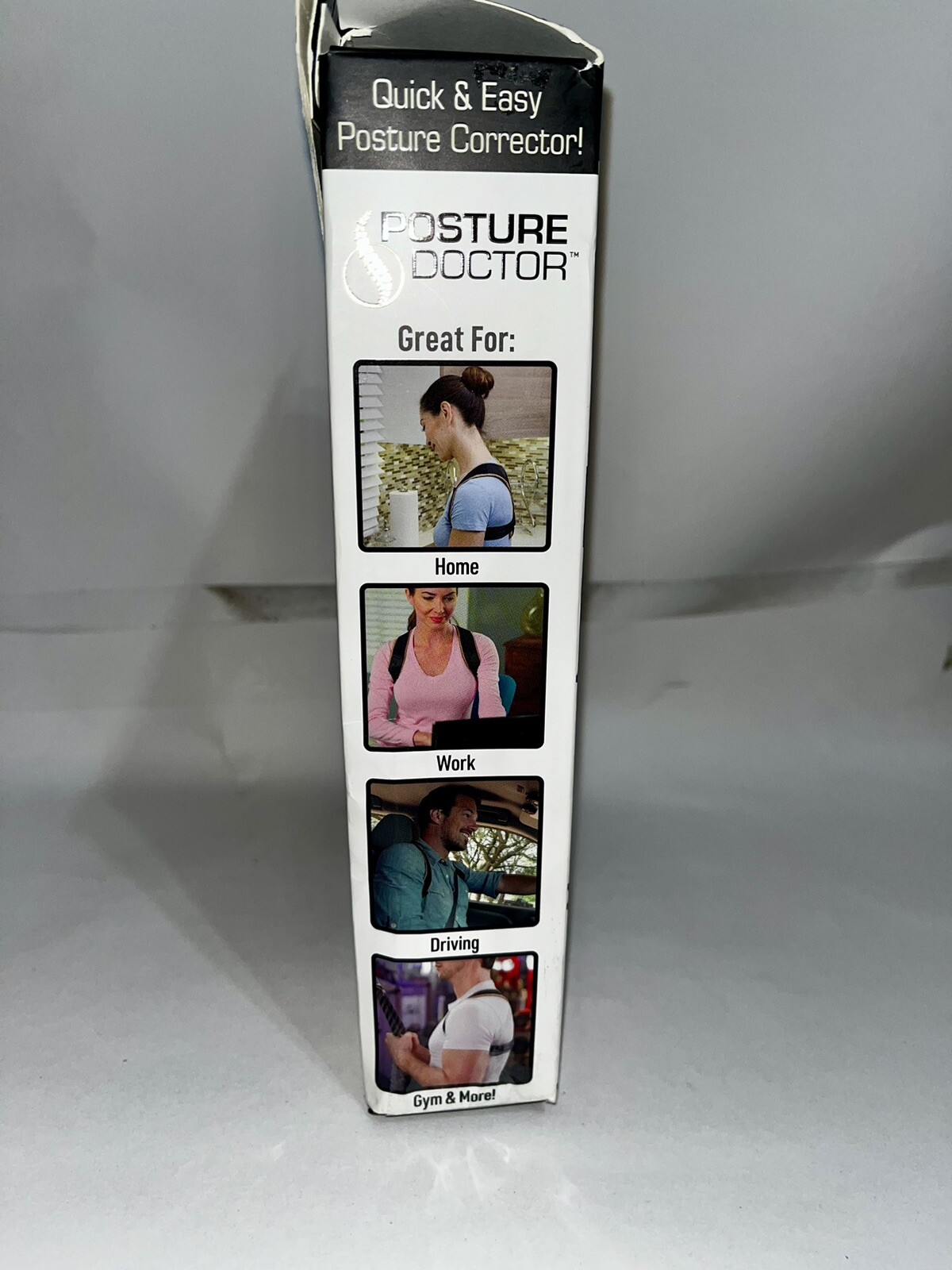 Ontel Posture Doctor Quick & Easy Posture Corrector For Men & Women – Black