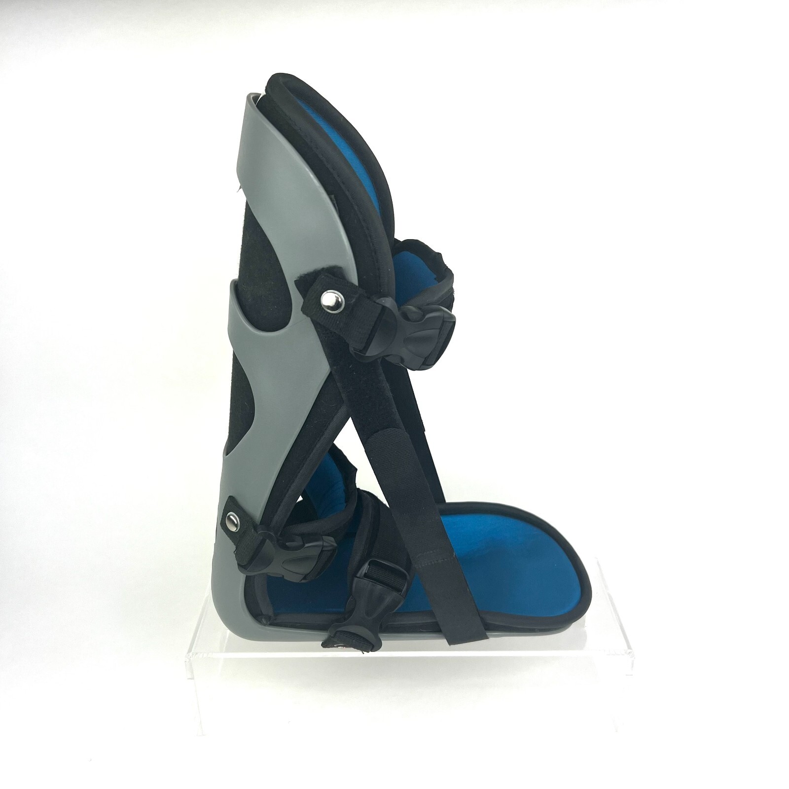 Alpha Medical Plantar Fasciitis Adjustable Night Splint Small Black Padded