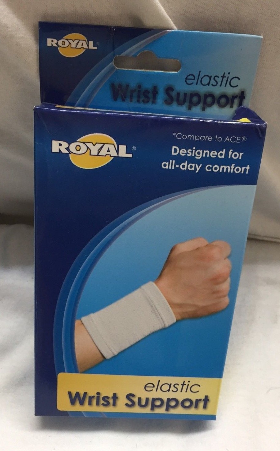 2 WRIST Support Hand Brace Elastic Sleeve Carpal Tunnel Tendinitis Pain Relief