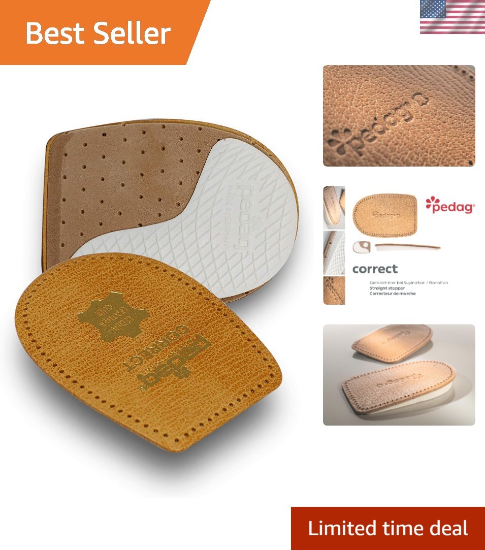 Correct | German Made Medial and Lateral Wedge Heel Straightener Insert | for Pr