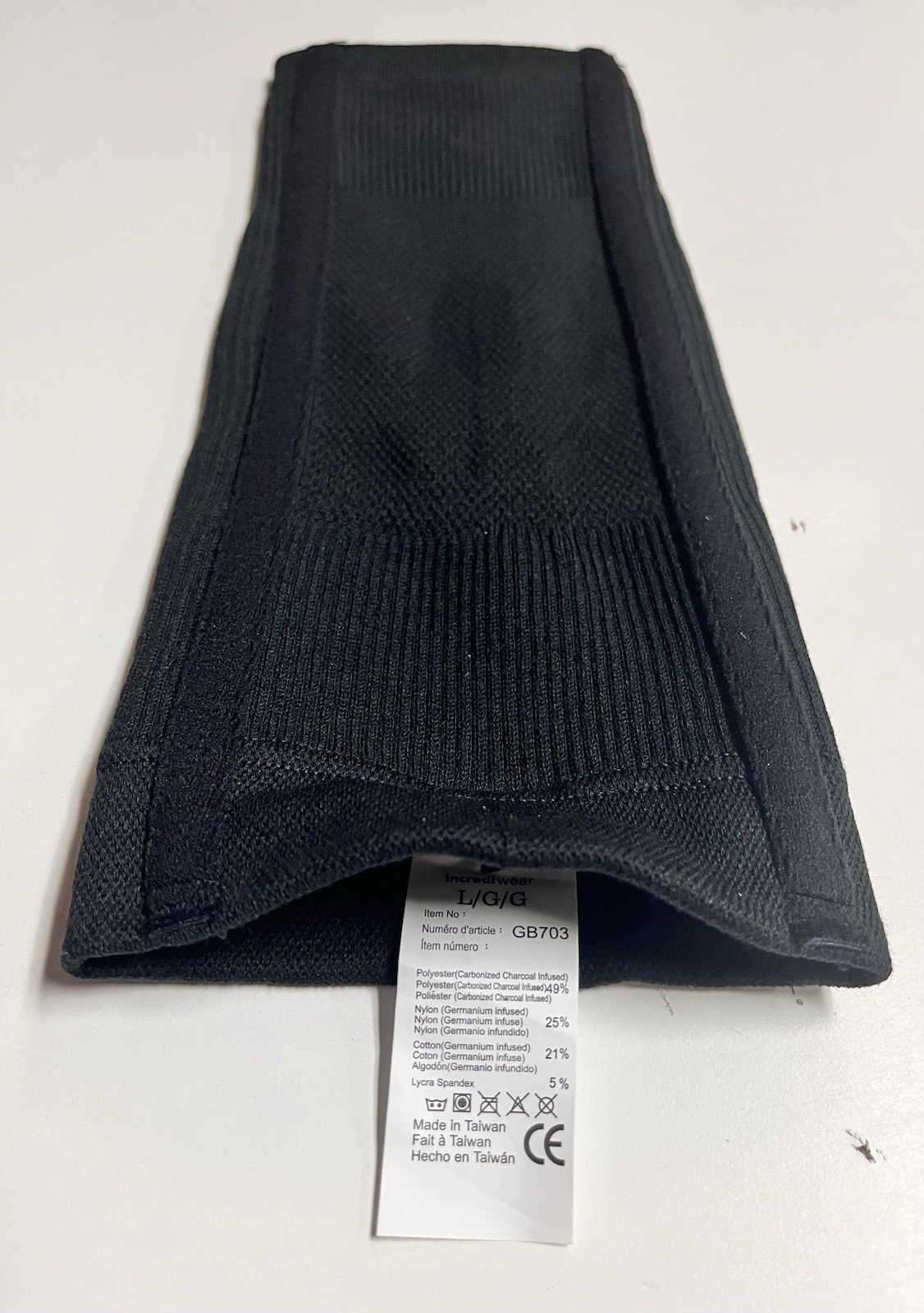 Incrediwear Knee Sleeve Large Black Compression Support – Used Good Condition