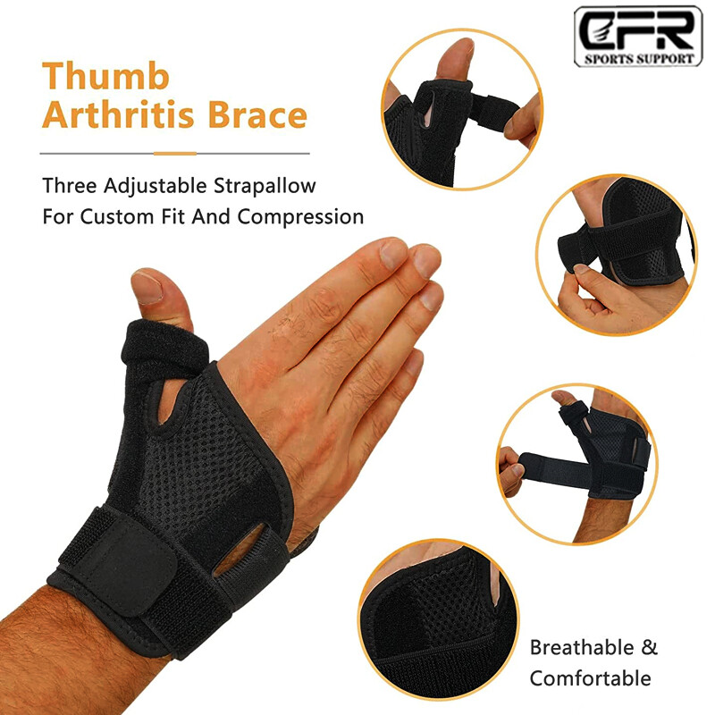 Left/Right Hand Universal Thumb Wrist Support Brace Adjustable Straps