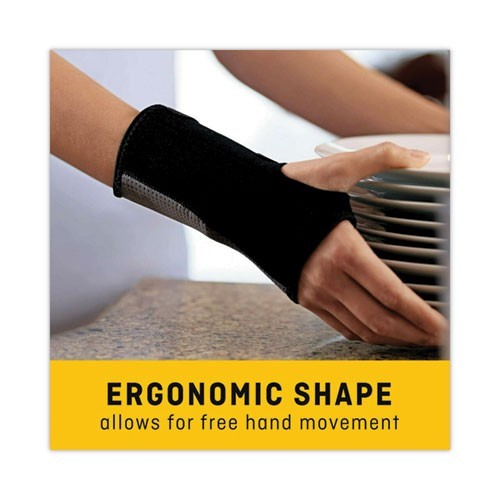 FUTURO Adjustable Reversible Splint Wrist Brace, Fits Wrists 5.5″ to 8.5″, Black