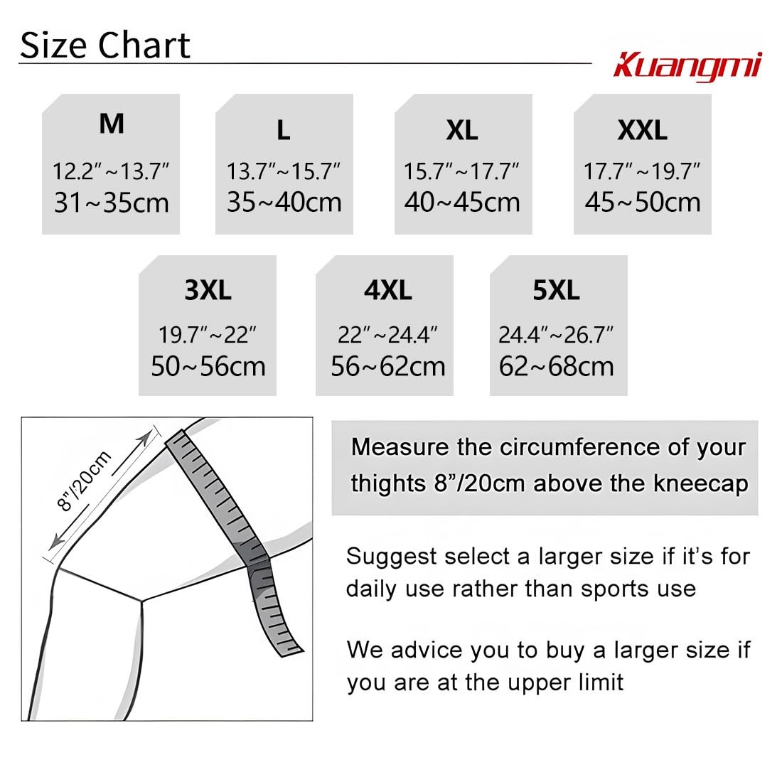 Full Leg Compression Sleeves Knee Braces Pain Relief for Cycling Running Mara…