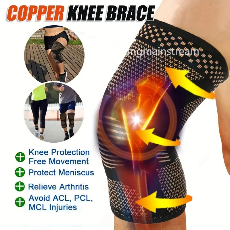 2Pack Copper Knee Braces Women Men,for Arthritis,Meniscus Tear,Joint Pain Relief