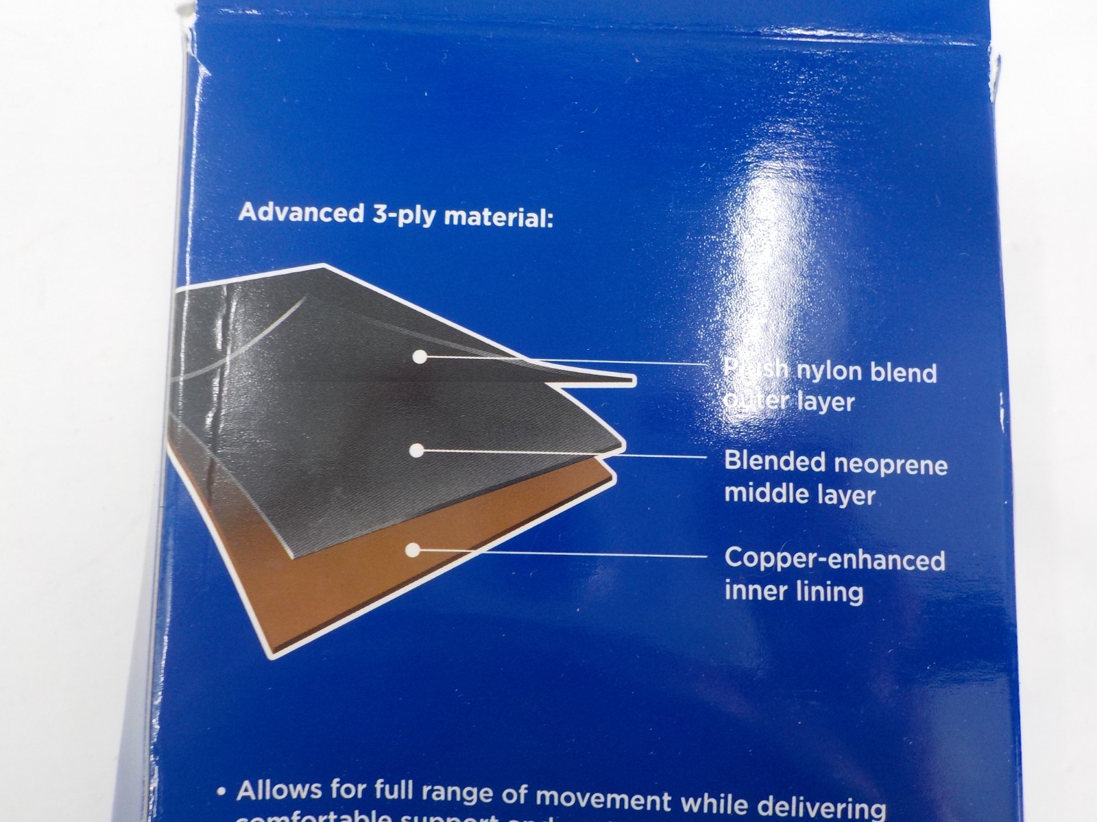 WALGREENS KNEE SUPPORT COPPER-INFUSED FABRIC FITS LEFT RIGHT ONE SIZE FITS MOST