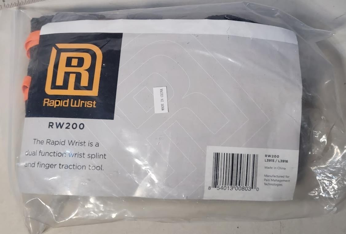 Rapid Wrist Brace (with Finger Exerciser) – RW200