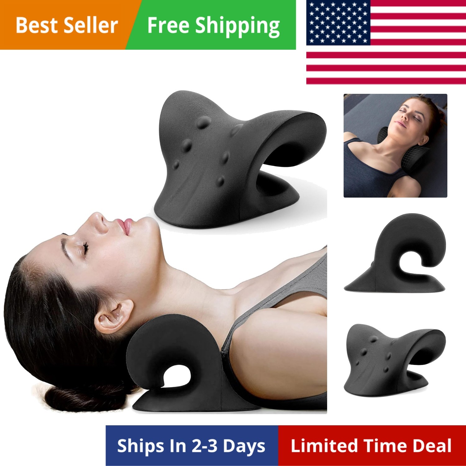 Neck and Shoulder Relaxer, Cervical Traction Device for TMJ Pain Relief and C…