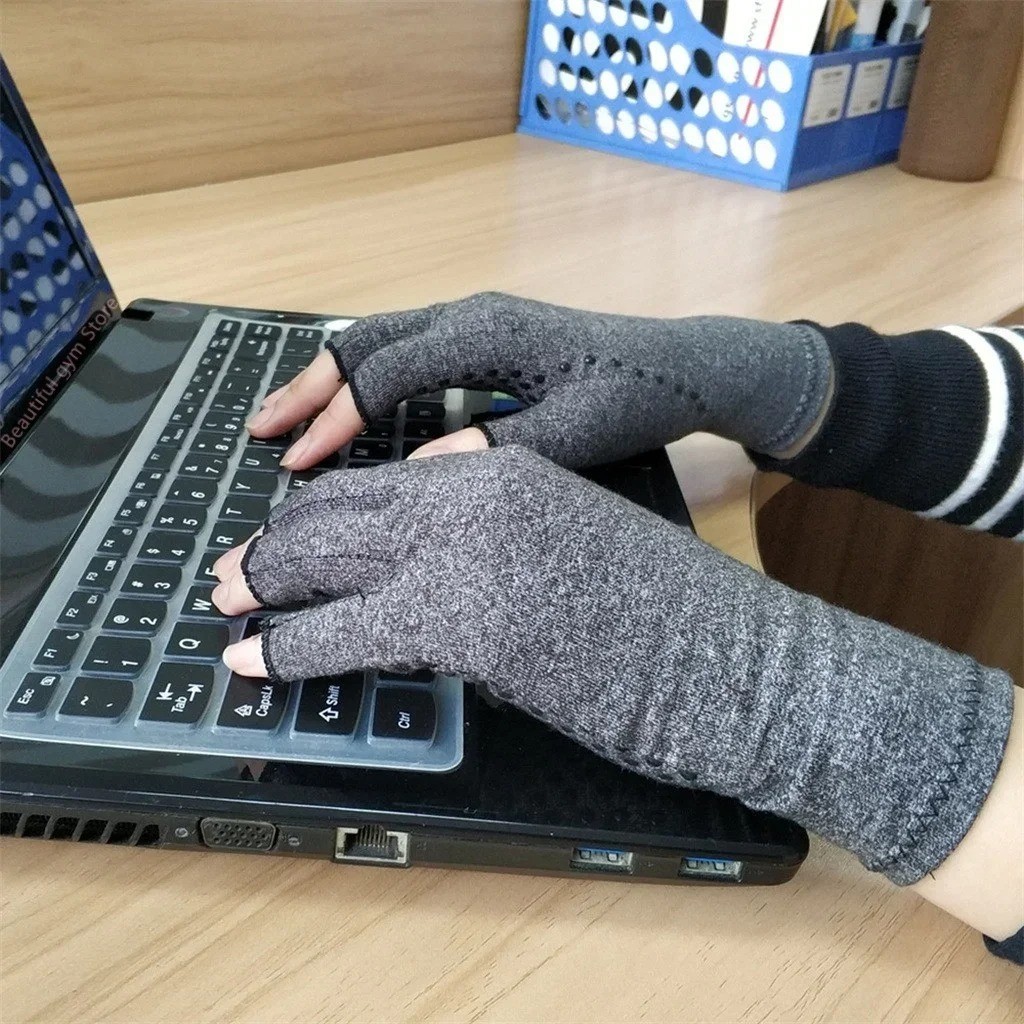 Compression Arthritis Gloves Wrist Support Carpal Tunnel Pain Relief Unisex