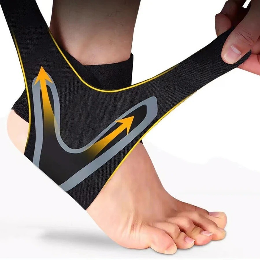 Ankle Brace Support Compression Sleeve Breathable Running Football Cycling