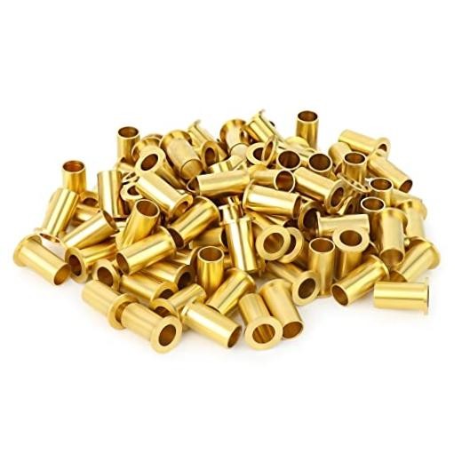 100PCS Brass Compression Fitting, Brass 3/8″ OD,100Pack Compression Insert