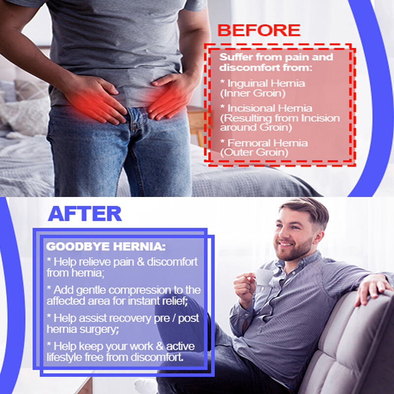 Unisex Inguinal Groin Hernia Support Belt Truss Brace Straps Band Pain Relief US