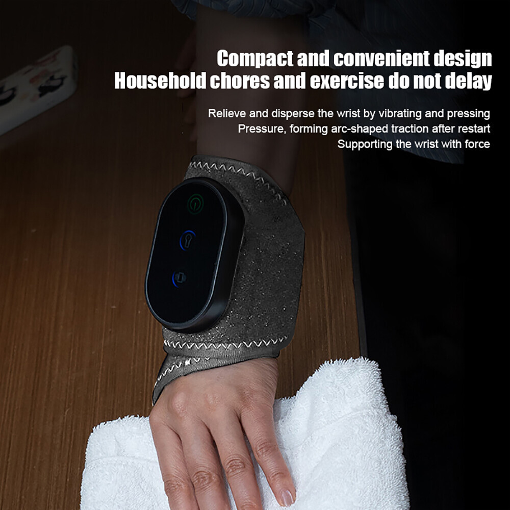 Electric USB Heated Wrist Massage Joint Vibration Relaxation Pain Relief Brace