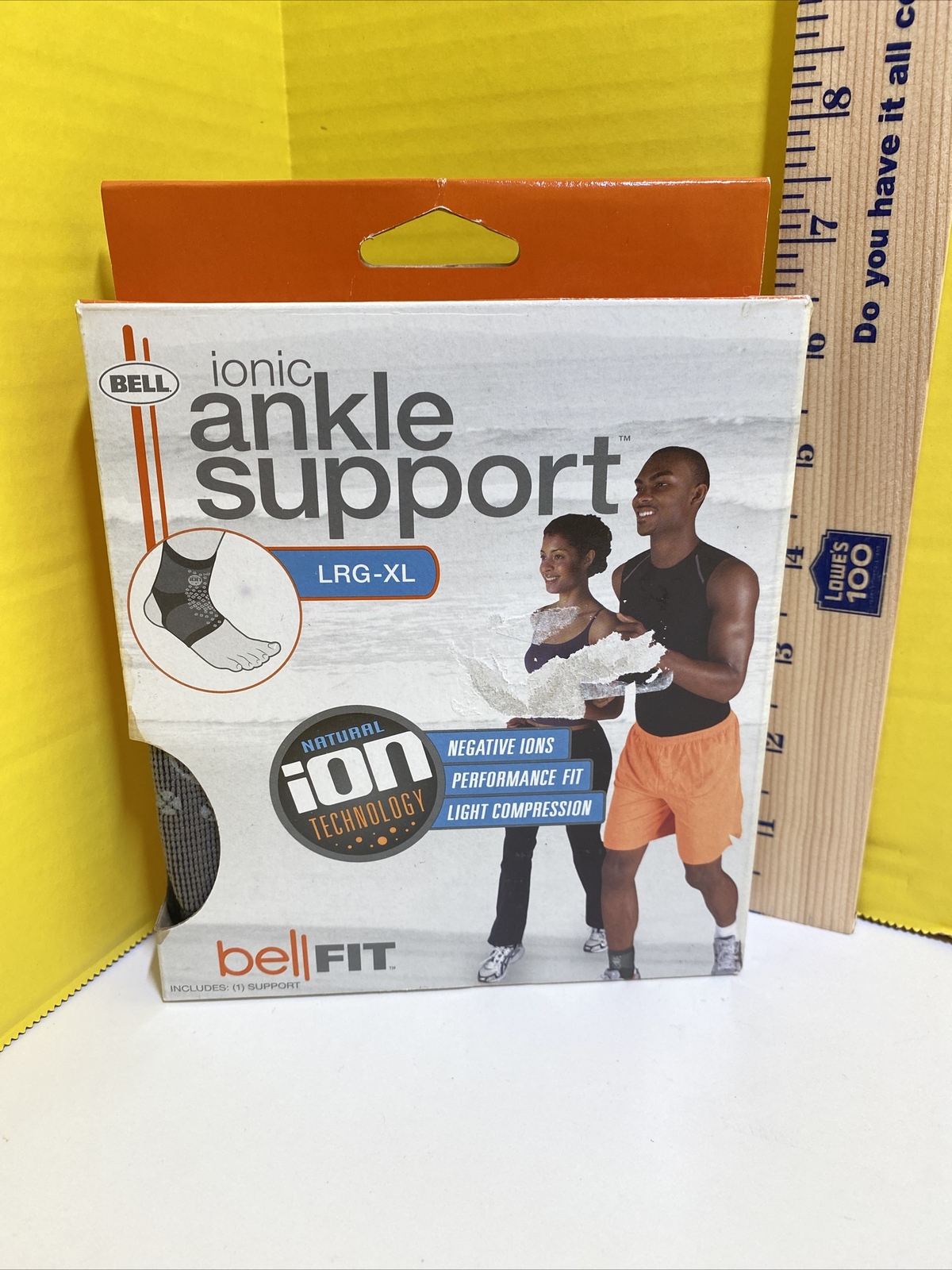 Adult Bell Ankle Support Small/Medium Injury Negative Ionic Compression Socks