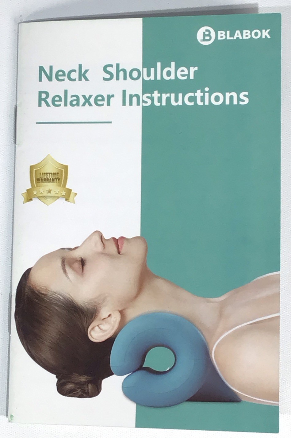 Neck and Shoulder Relaxer By Blabok Cervical Traction Device for Pain Relief NEW