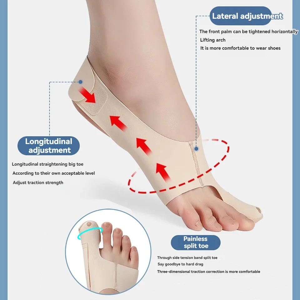 1pc Bunion Corrector Adjustable Toe Spacer Hallux Valgus Pain Relief Toe
