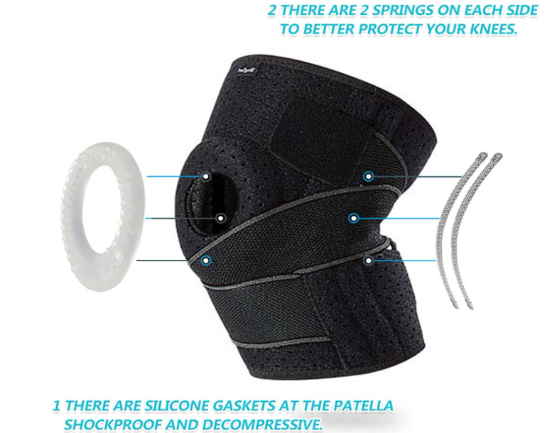DOUFURT Knee Brace for Women & Men Meniscus Tear Compression Knee Support M New