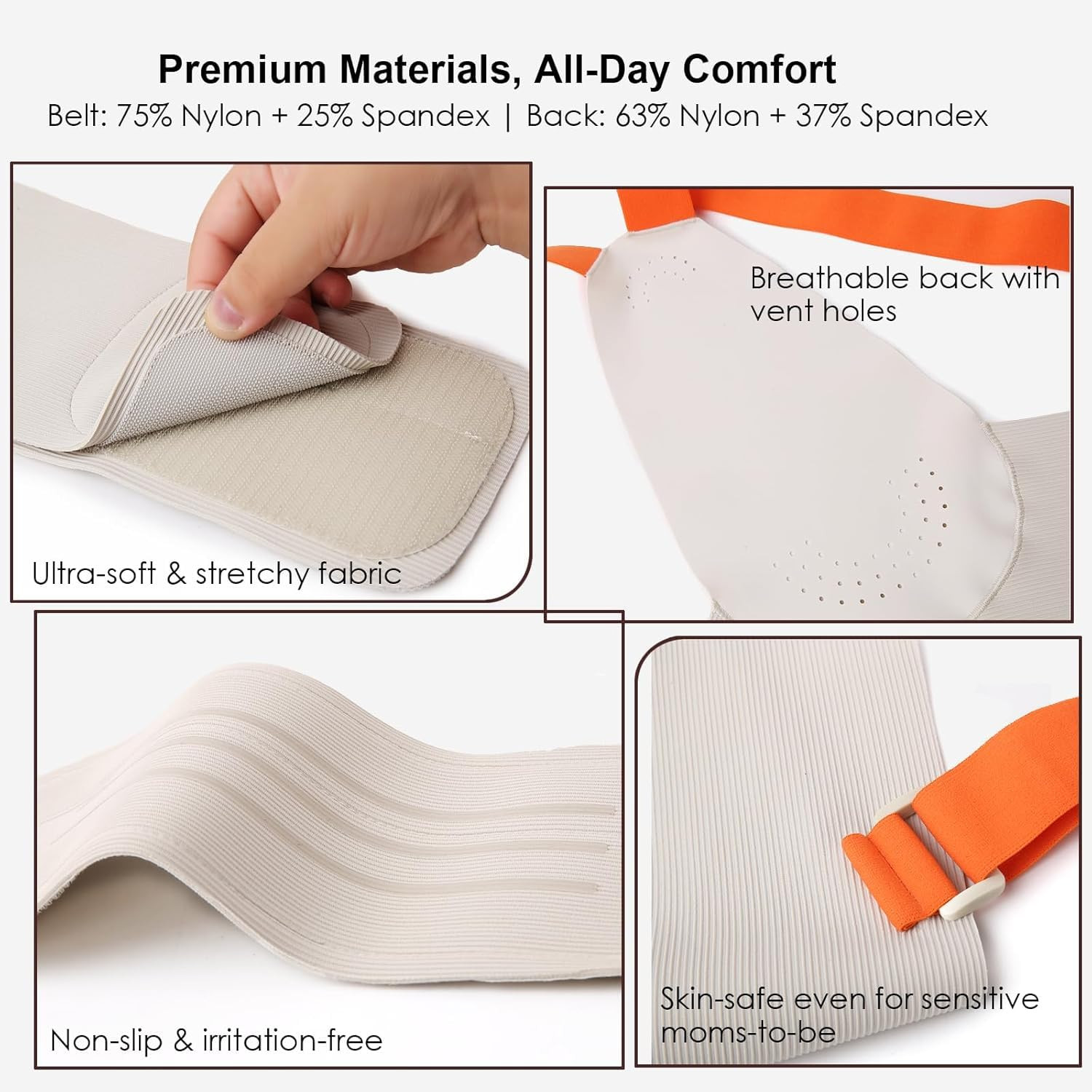Belly Bands for Pregnant Women with Adjustable Support Brace Straps | Pregnancy