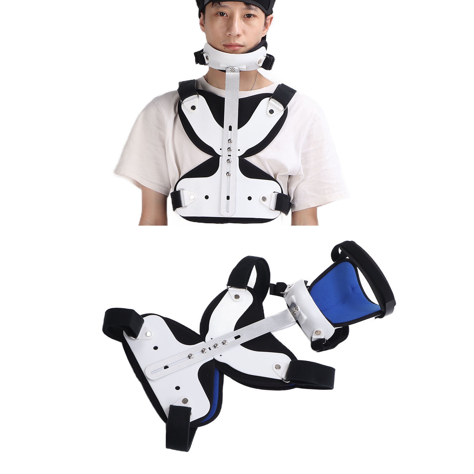 Cervical Thoracic Brace Head Neck Support Orthosis Fixation Corrector