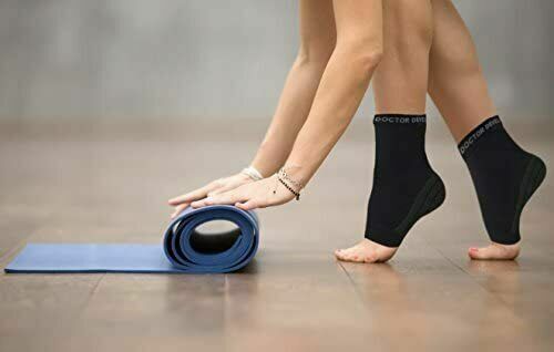Doctor Developed Copper Foot Sleeves/Plantar Fasciitis Socks Pair Size L