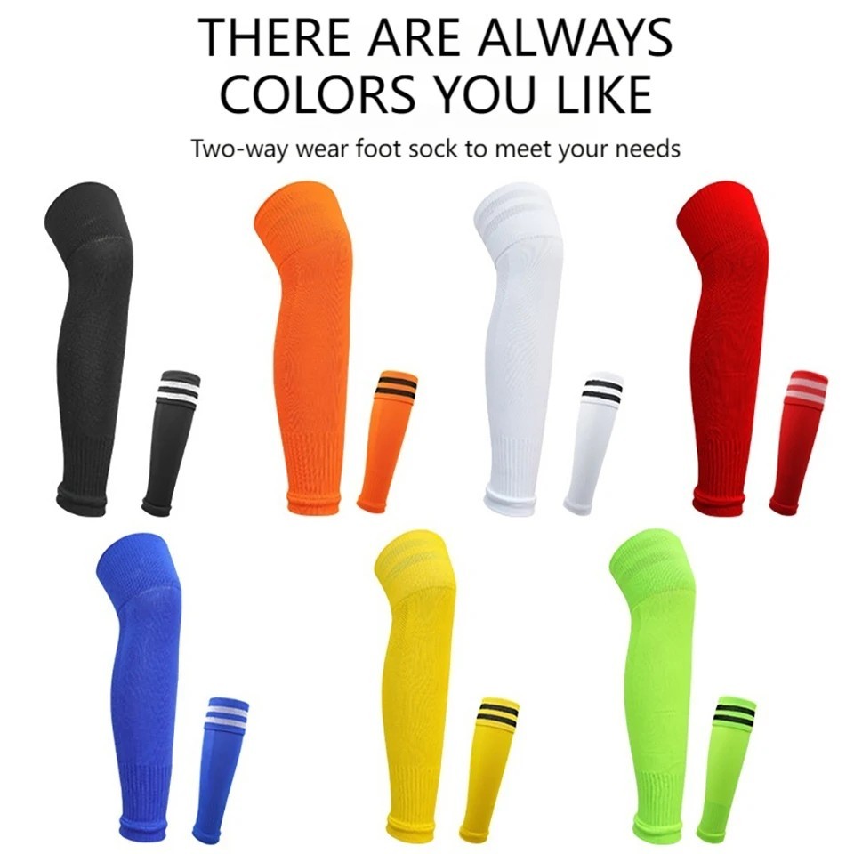 Loogdeel 1Pair Football Sock Calf Sleeves Adult Knee Protection Sports Socks Hig