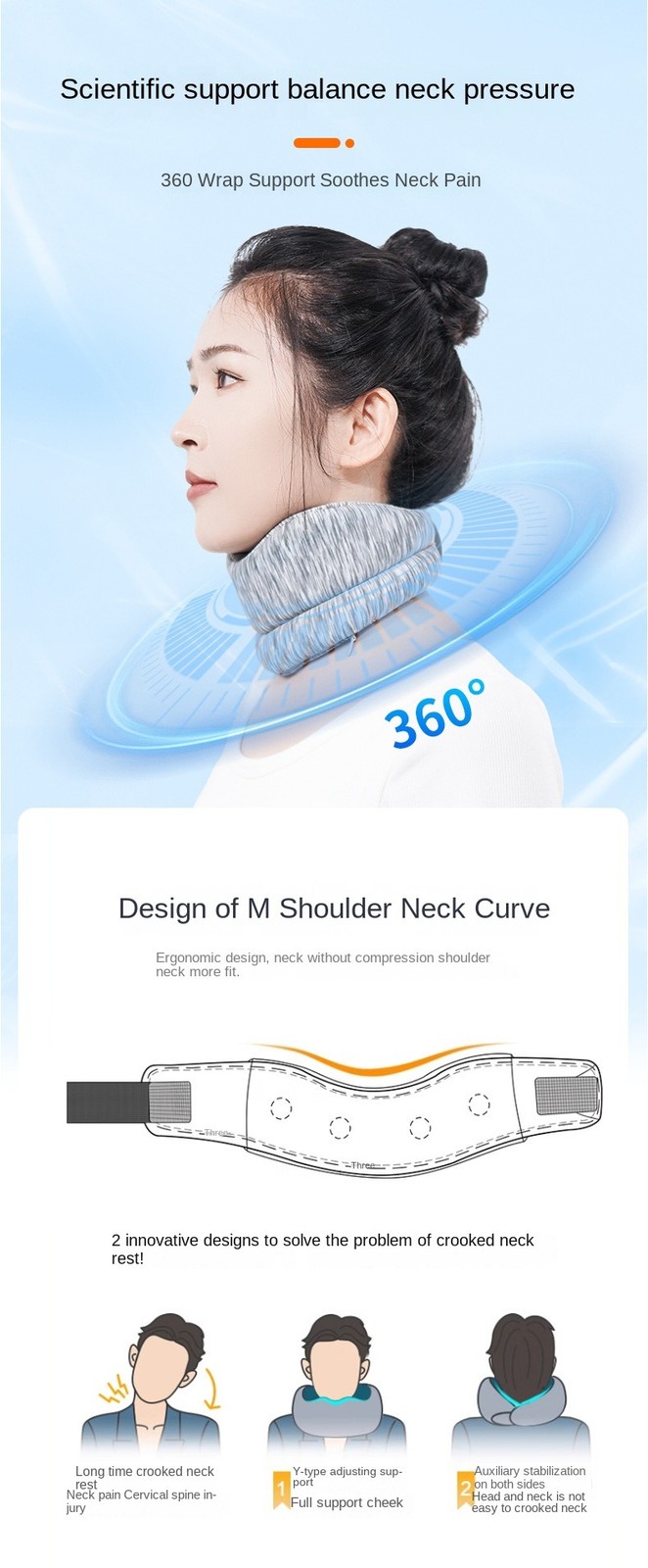 Cervicorrect Neck Brace Healthy for Sleeping Neck Brace for Neck Pain Support