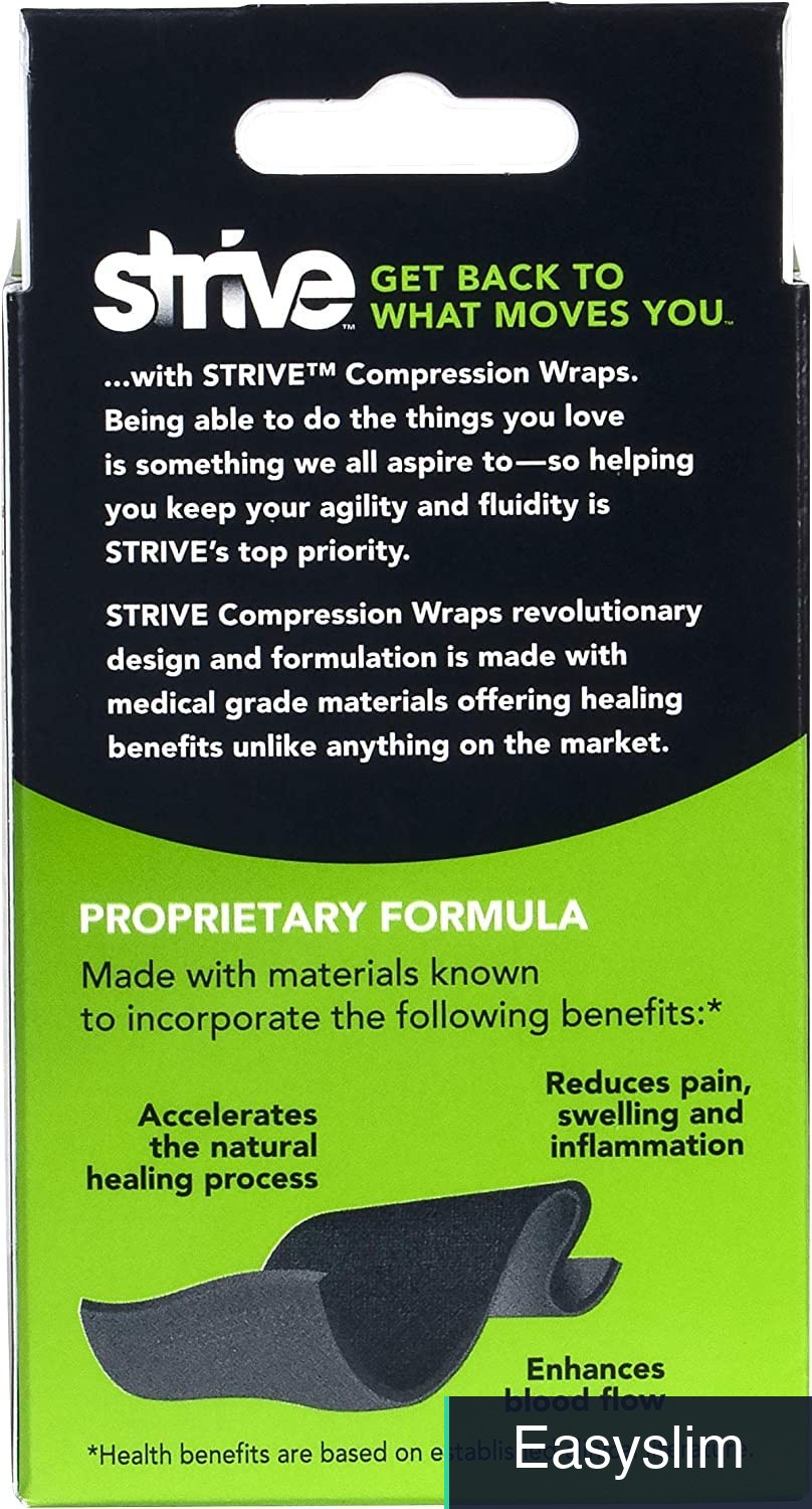 Infrared Compression Wrap 4 x 60 Inches Black Adjustable Support